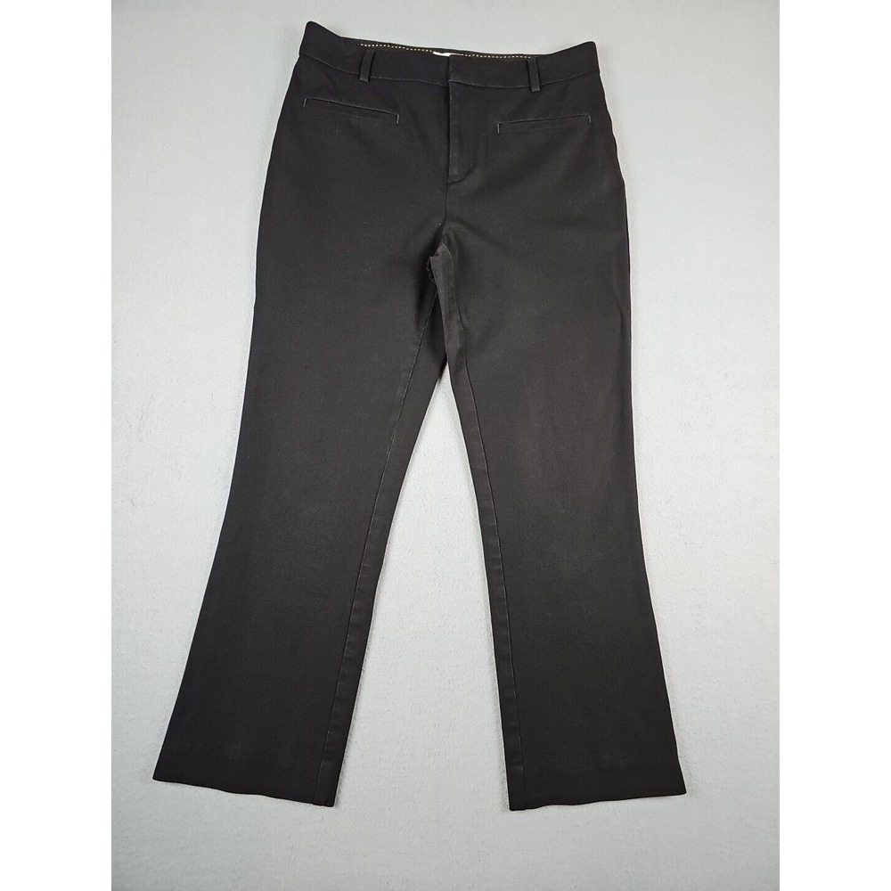 MAEVE By Anthropologie Women's Black Pants Size 6 Short Flat Front‎